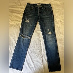 Madewell distressed slim boyfriend jeans